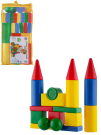 Кубики пластмассовые "Строительный набор 30 элементов, в пакете, 24*15*48 см