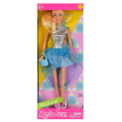 Кукла Defa Lucy Модница в серебристо-голубом платье 29 см