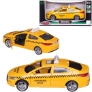 Машинка металлическая MSZ серия 1:43 Hyundai Elantra (Такси), цвет желтый, инерционный механизм, двери открываются