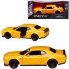 Машинка металлическая Uni-Fortune RMZ City серия 1:32 Dodge Challenger SRT Demon 2018 , цвет желтый, двери открываются