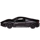 Машина металлическая RMZ City серия 1:32 Maserati MC 2020,инерционный механизм, двери открываются, черный матовый цвет.