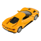 Машина металлическая RMZ City серия 1:32 Ford GT 2019, инерционный механизм, желтый матовый цвет, двери открываются.