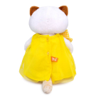 Мягкая игрушка BUDI BASA Кошка Ли-Ли в желтом платье с бантом 24 см