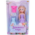 Кукла ABtoys Времена года 17 см в фиолетовом платье с медвежонком и вторым платьем
