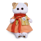 Мягкая игрушка BUDI BASA Кошка Ли-Ли в платье с шарфом 24 см