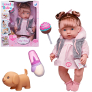 Пупс-кукла "Baby Ardana", в платье и меховой жилетке, в наборе с аксессуарами, в коробке, 40см