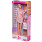 Игровой набор Кукла Defa Lucy Молодая мама в розовом платье без рукавов, малыш и игровые предметы, 29 см