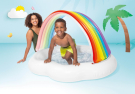 Бассейн надувной детский с навесом INTEX "Rainbow Cloud Baby Pool" (Радуга) (1-3 года), 142смx119смx84см