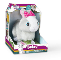 Игрушка интерактивная IMC Toys Club Petz Кролик Betsy интерактивный , реагирует на голос, прыгает и шевелит ушками, со звуковыми эффектами