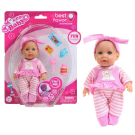 Пупс Junfa Micro Baby 15 см девочка в костюмчике