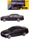 Машинка металлическая Uni-Fortune RMZ City 1:64 BMW M5, без механизмов, черный матовый цвет