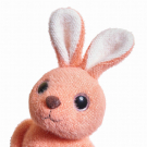 Мягкая игрушка Abtoys Knitted. Кролик вязаный, 20см.