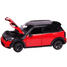 Машина металлическая 1:24 MINI Cooper S Countryman(R60) , цвет красный, двери и капот открываются