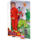 Кукла Defa Kevin Пожарный с комплектом сменной одеждой (форма футболиста) и игровыми предметами, 2 вида, 30 см