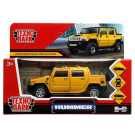 Машинка Технопарк HUMMER H2 PICKUP желтый 12 см