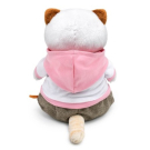 Мягкая игрушка BUDI BASA Кошка Ли-Ли в худи с сердечком и штанах 24 см