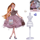 Кукла ABtoys "Летний вечер" в платье с двухслойной ажурной юбкой, светлые волосы 30см