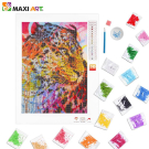 Набор для творчества Maxi Art Картина стразами на холсте Гепард 24х34см