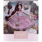 Кукла ABtoys "Летний вечер" с диадемой в платье с ажурной двухслойной юбкой, темные волосы 30см