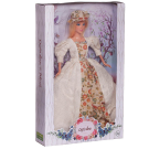 Кукла Defa Lucy Королевский шик в роскошном жемчужно-бежевом с цветами платье и шляпке 29 см