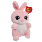 Мягкая игрушка Abtoys Глазастики. Кролик розовый, 18см.
