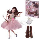 Кукла Junfa Atinil (Атинил) Цветочная гармония в наборе со скрипкой 28см, шатенка