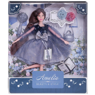 Кукла ABtoys "Вечерний раут" в платье с пайетками с двухслойной юбкой, темные волосы 30см