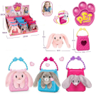 Игрушка мягкая Junfa в сумочке Кролик, дисплей 12 шт