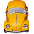Машинка металлическая Uni-Fortune RMZ City серия 1:32 Volkswagen Beetle 1967, инерционная, желтый матовый цвет, 16.5 x 7.5 x 7 см