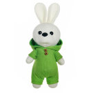 Мягкая игрушка ABtoys Knitted Зайка мальчик вязаный, 25 см. в зеленом костюмчике