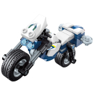 Конструктор Qman серия Trans-collector Робот-полицейский: полицейский мотоцикл 83 детали