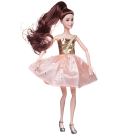 Кукла Junfa Atinil (Атинил) Мой розовый мир в платье со звездочками на юбке, 28см, шатенка