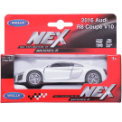 Машинка Welly 1:38 2016 AUDI R8 V10 белая
