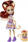 Кукла Mattel Enchantimals Кошечка Тарла Тебби и питомец Каддлер