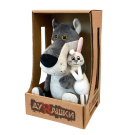 Мягкая Игрушка ДуRашки волк с Зайцем 25 см в коробке