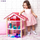 Дом кукольный PAREMO "Роза Хутор" с 14 предметами мебели
