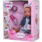 Пупс-кукла "Baby Ardana", в комбинезоне и синей курточке, в наборе с аксессуарами, в коробке, 40см