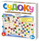 Настольная игра Десятое королевство Судоку c деревянными фишками два в одном, цифры
