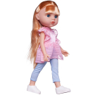 Кукла Junfa Ardana Baby в розовом платье и голубых лосинах с собачкой и аксессуарами 32,5см