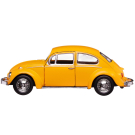 Машинка металлическая Uni-Fortune RMZ City серия 1:32 Volkswagen Beetle 1967, инерционная, желтый матовый цвет, 16.5 x 7.5 x 7 см