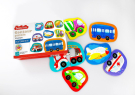 Пазлы контурные Baby Toys Половинки Транспорт