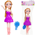 Кукла ABtoys Brilliance Fair 18 см в ярком платье, сапожках с расческой 7 видов