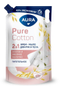 Крем-мыло AURA Pure Cotton Хлопок и овсяное молочко, 2в1 для рук и тела 850мл