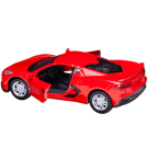 Машинка металлическая Abtoys АвтоСити 1:36 "Спортивная-2", инерционная с открывающими передними дверцами , красная, свет, звук