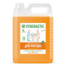 SYNERGETIC Гель для мытья посуды Сочный апельсин антибактериальный биоразлагаемый 5л