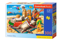 Пазл Castorland Кошачий пляж, 300 деталей