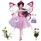 Кукла Junfa Atinil (Атинил) Фея в нежно-розовом платье, 28см