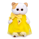 Мягкая игрушка BUDI BASA Кошка Ли-Ли в желтом платье с бантом 24 см