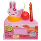 Игровой набор ABtoys Помогаю Маме Торт клубничный (розовый) с аксессуарами, 37 предметов