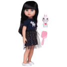 Кукла Junfa Ardana Baby брюнетка с белым кроликом 37,5 см